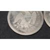 Image 4 : 1857-O & 1877-S 90% Silver Liberty Seated Quarter With Arrows - Face Value: $0.50