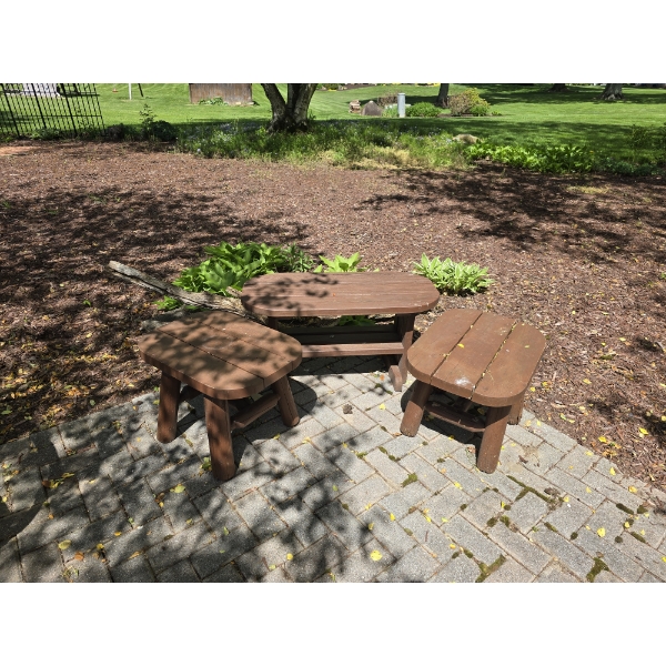 3pc Bench Set - (2) 24x24x17 & (1) 36x16x19