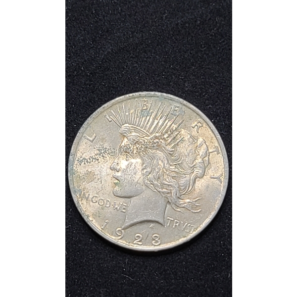 1923 90% Silver Peace Dollar