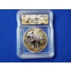 Image 1 : 1 oz .999 Fine Copper Colorized UHR T-Rex Round - ICG MS 70 
1 of 5000