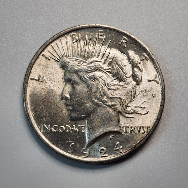 1924 Silver Peace Dollar - 90% Silver United States Coin