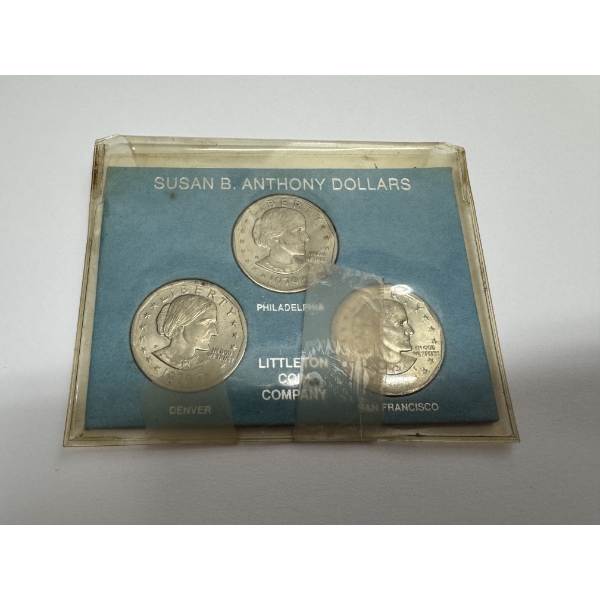 1979 Susan B. Anthony Dollar Coins- Mint Set from the Littleton Coin Company 