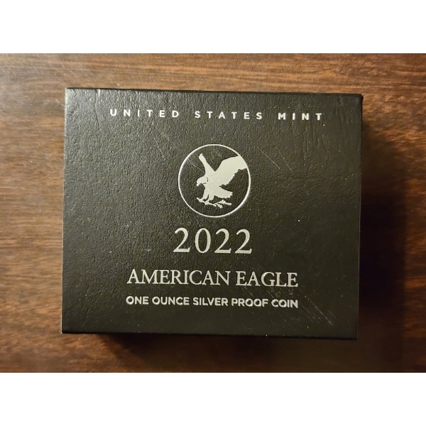 2022 American Eagle One Ounce Silver PROOF Coin With Original Packaging! 
