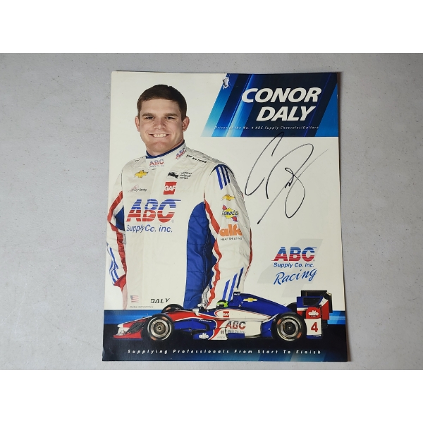 Signed Conor Daly AMC Supply Co. Hero Card Verizon Indycar Series