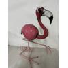 Image 1 : Vintage Handmade Metal Flamingo - Exceptional Piece - One Of A Kind - Excellent Condition