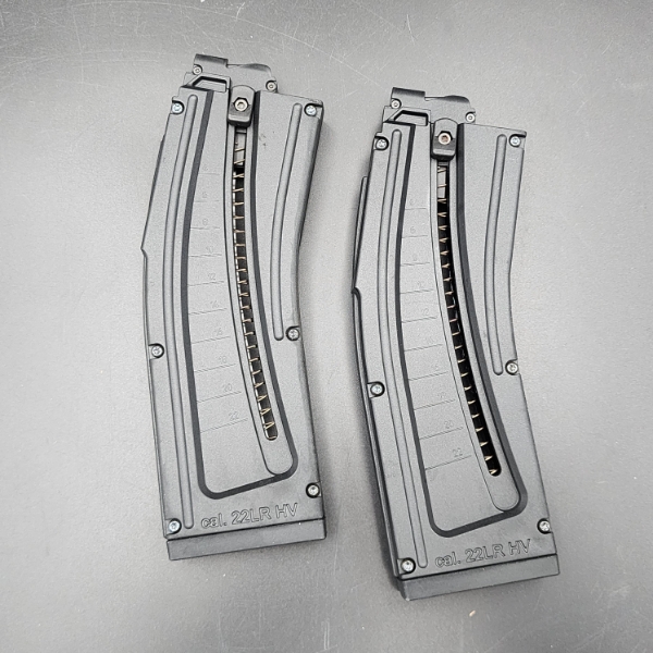 TWO ISSC 22-Round cal. 22LR HV Magazines 