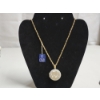 Image 4 : Gold-Plated Locket 18in Necklace TW: 17.8g
