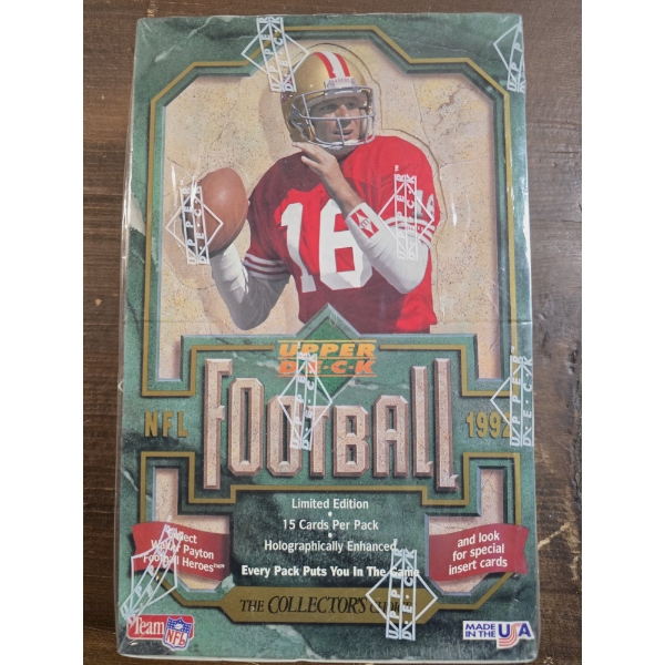 Upper Deck 1992 The Collector's Choice NFL Football Wax Box 