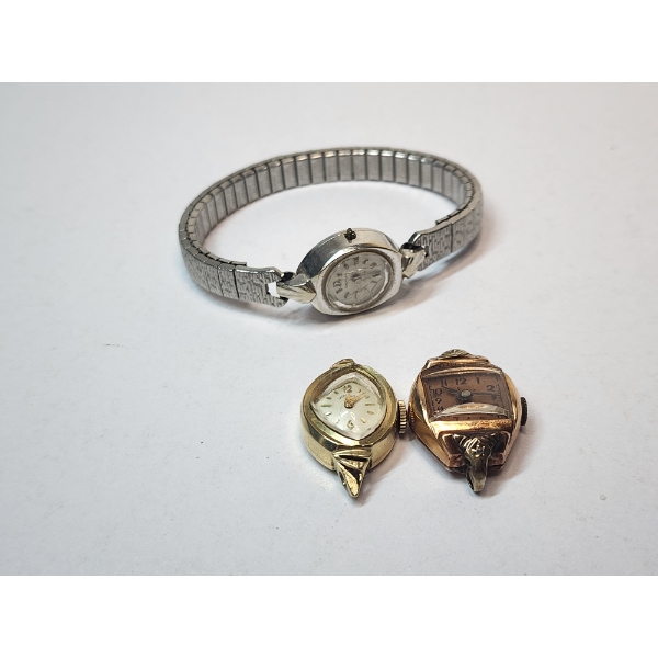 Vintage Ladies Watch & 2 Bezels - All Marked 14K Gold - Stunning Set! 