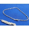 Image 3 : Sterling Silver Jewlery: 2 Bracelets and Stud Earrings with Diamonds TW: 12.5g
