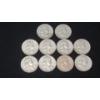 Assorted Years 90% Silver Franklin Half Dollars - Face Value: $5.00
