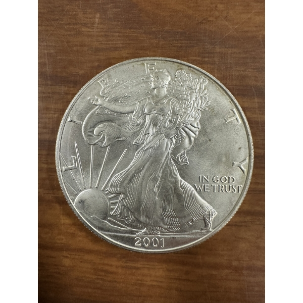 2001 American Silver Eagle - 1 Troy oz .999 Silver