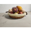 Image 2 : Decorative Bowls, Assorted Artificial Fruits, Rolling Pin, Glass Serving Utensils