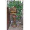 Image 1 : 2 Pcs - Chinese Themed Plant stand & Vase - 35" Overall Height Combined Plant Included
