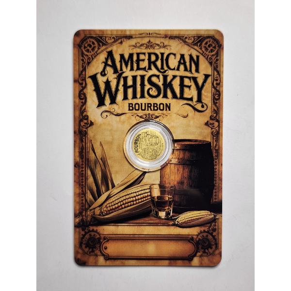 2026 Niue 50 Cent .9999 FINE Gold 1/1000TH TROY OUNCE American Whiskey Bourbon Round