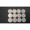Image 1 : Assorted Years/Mint Marks United States 90% Silver Washington Quarters - Face Value: $3.00