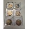 Image 1 : Lot of 6 Eisenhower Dollars - All 6 In MS Condition - Harder To Find In This Condition