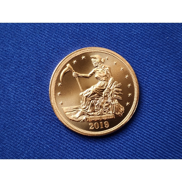 "Zombucks - Currency of the Apocalypse" 2019 Slayed Dollar 1 oz .999 Fine Copper Round