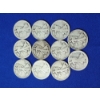 Image 1 : Lot of 11 Years Walking Liberty Silver Half Dollars - FV: $5.50