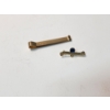 Image 1 : 14K Gold Evil Eye Safety Pin and 14K Gold Tie Clip Total Weight:  4.1g