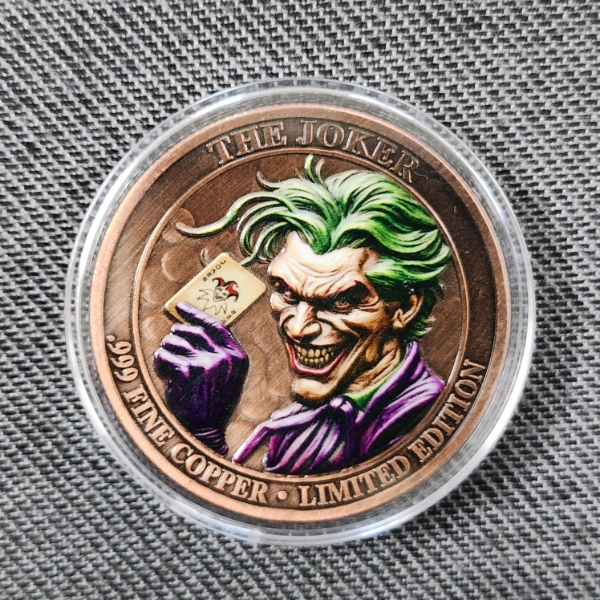 Limited Edition The Joker One Ounce .999 Fine Copper Let's Put A Smile On That Face Round