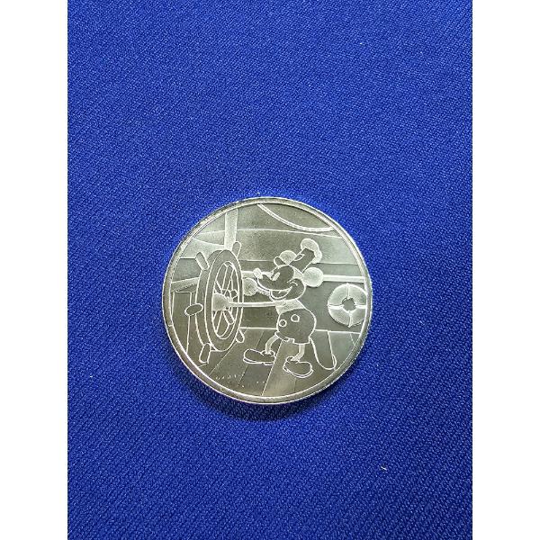 1928 Mickey Mouse Disney "Steamboat Willie" 1 oz .999 Fine Silver Round - Mint Condition