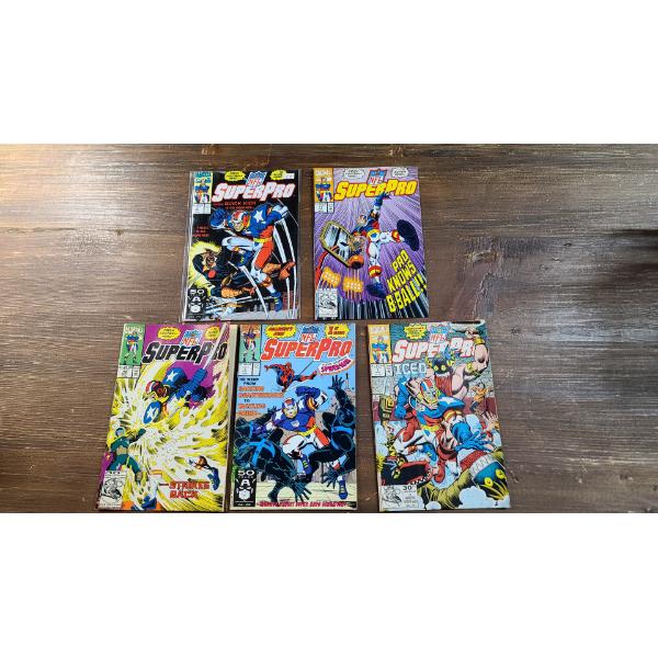 (5) Marvel Comic Book Ft NFL SuperPro