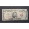 Image 1 : United States Series 1963 $5 Red Seal Bank Note With Granahan And Dillon Signatures - Face Value: $5