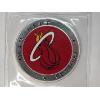 Image 1 : Colorized NBA Miami Heat 1 Troy Ounce .999 Fine Silver Round 