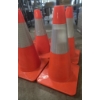 Image 3 : Eight 18.5'' x 10'' Rubber Safety Cone Set