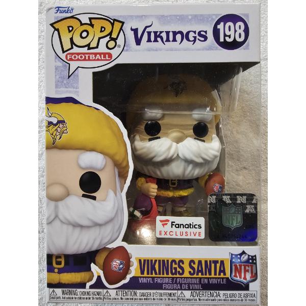 Funko Pop! Football #198 - Minnesota Vikings Santa - NFL Licensed - Fanatics Exclusive Edition