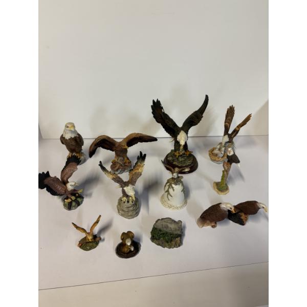 Beautiful Eagle Statues - Set of 13 - 1 Bell Statue