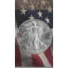 Image 2 : United States 2001 1 Troy Ounce .999 Fine Silver American Eagle In Small Display Holder