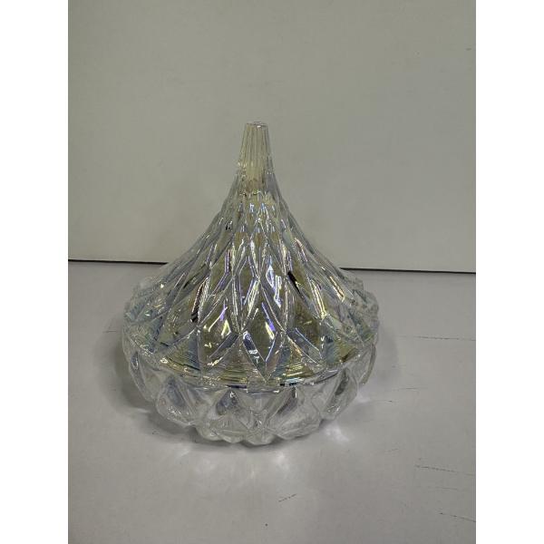 Hershey Kiss Glass Candy Dish with Lid - Mint Condition
