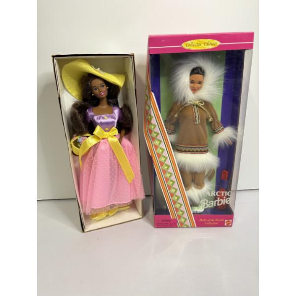 Arctic Barbie Dolls of the World Collection & Avon Special Edition Spring Blossom Barbie