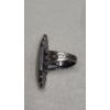 Image 5 : Sterling Silver Southwestern Style Cuff Bracelet & Rings With Turquoise - Total Weight: 26.1g