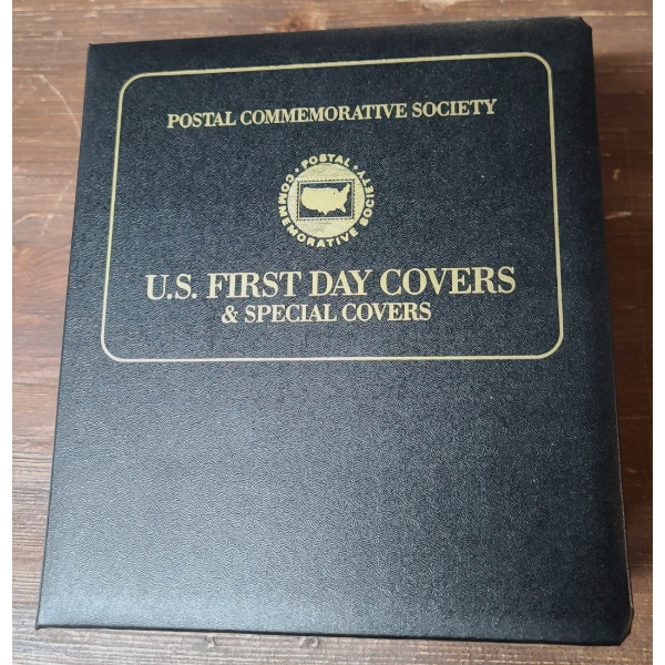 Large 357 Page Postal Commemorative Society U.S First-Day Covers & Special Covers Collection Book 