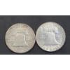 Image 2 : United States 1963 & 1963-D 90% Silver Franklin Half Dollars - Face Value: $1.00