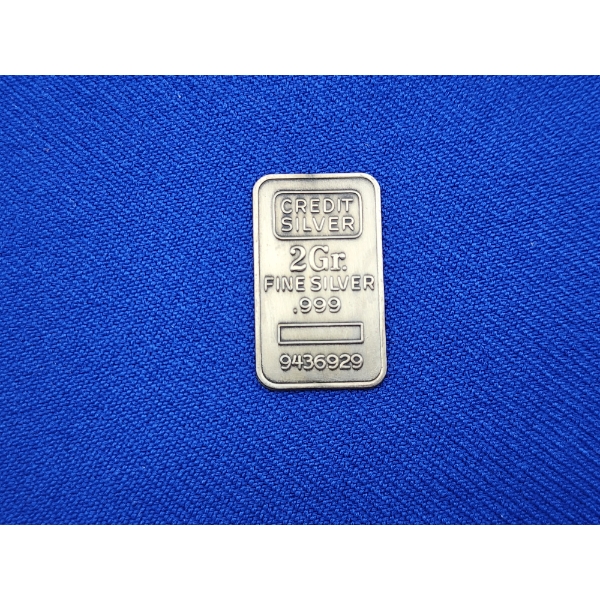 Credit Suisse President 2g .999 Fine Silver Bar 