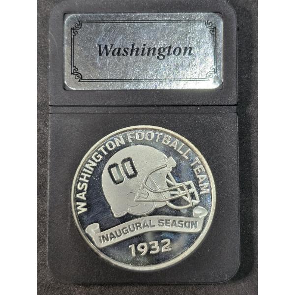 Washington Football Team 1 Ounce .999 Silver Round