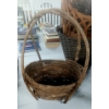 Image 3 : Hand Made Twigwood Basket - 12" x 9" x 16"