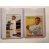 Image 1 : BABE RUTH Goudey & Ted Williams Bowman Throwback Baseball Cards In Protective Holders - Mint 
