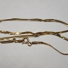 Image 2 : 10K Yellow Gold Herringbone ~18" Necklace - Total Weight: 1.6g