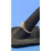 Image 2 : 10K Gold Women's Ring With Dark Stones - See Photos For Sizing- Weight: 2g