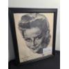 Image 5 : Framed Katharine Hepburn Print With Autographed Notecard - Great Display Piece!