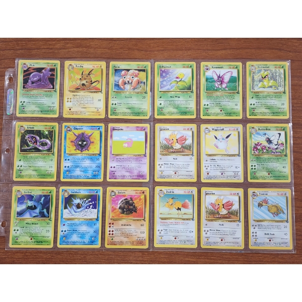 18 Assorted Vintage Pokemon Trading Cards Including Rares Like Raichu, Wigglytuff, Muk & More! 