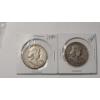 Image 1 : 1952 & 1953 90% Silver Half Dollars - Face Value: $1.00
