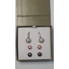 Image 1 : Sterling Silver Dangle Earrings With Interchangeable Magnetic Cultured Pearls  