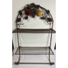 Image 5 : Lots of Kitchen Fruit Decor - Valance - Wall Hanging Basket of Fruit - Metal Fruit Shelf - Tin