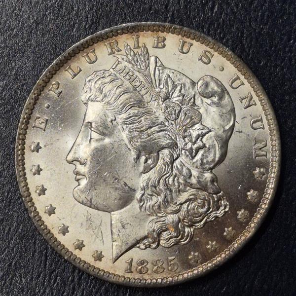 1885 O Morgan Silver Dollar BU Condition